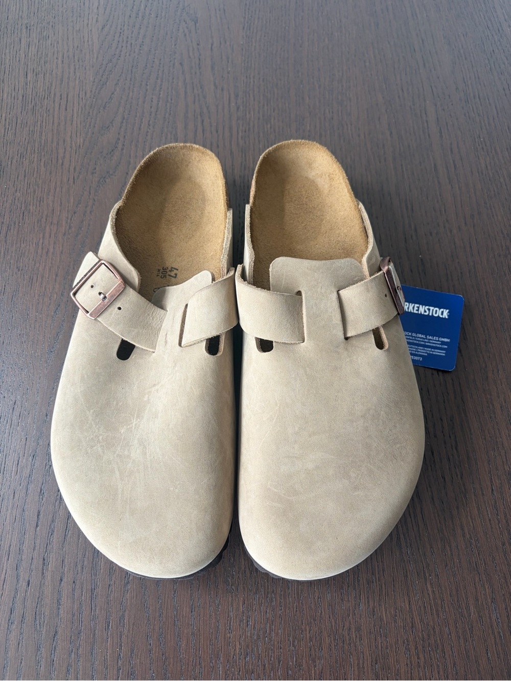 Birkenstock Men’s Boston Clog in Taupe
